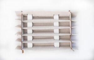 white organizer tray